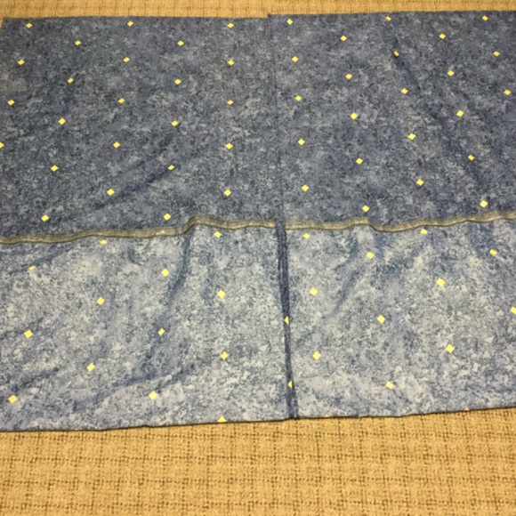 Excell Home Fashions Navy Blue Marble Gold Diamond Shower Curtain - Picture 3 of 5